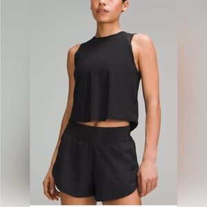 NWT Lululemon sculpt cropped black tank